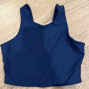 NWOT Outdoor Voices Navy Color Block Crop Top S